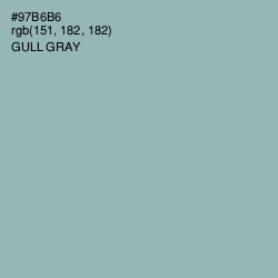 #97B6B6 - Gull Gray Color Image
